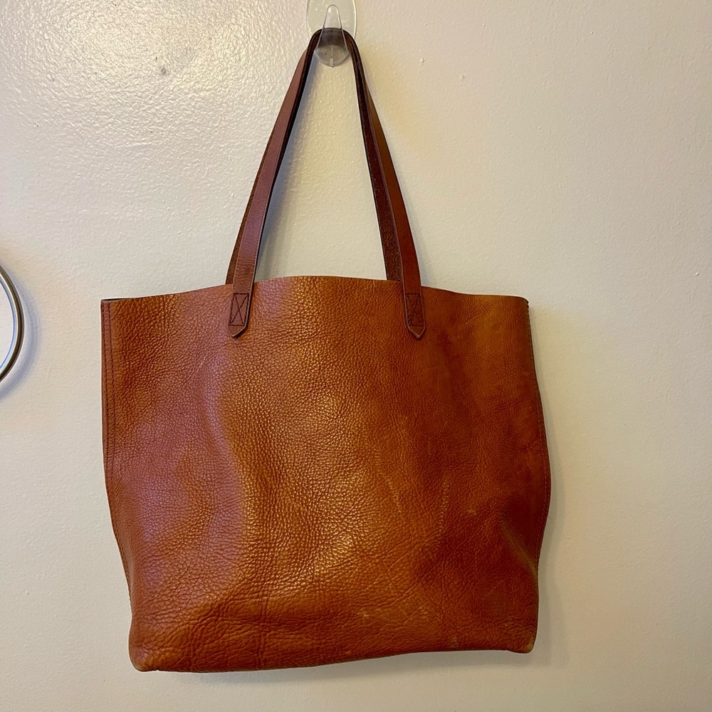 Madewell Leather Transport Tote Bag